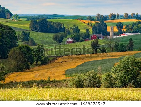 Beautiful farmland in the Ohio countryside