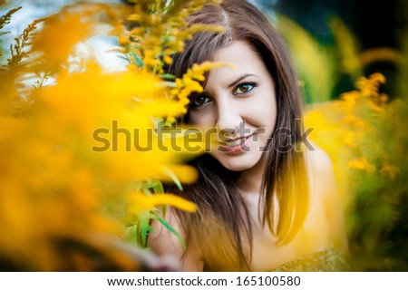 Similar – Beautiful thin woman pulling from her boyfriend hand while he takes the photo