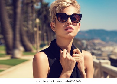 Fashion Model Short Hair Images Stock Photos Vectors Shutterstock