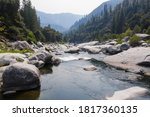 The beautiful Feather River flows through a scenic canyon in Northern California