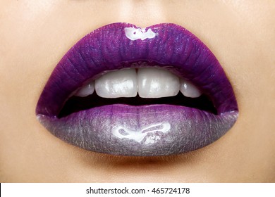 purple lip