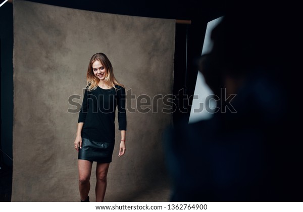 Beautiful Female Model Dress Posing Photographers Stock Photo (Edit Now ...