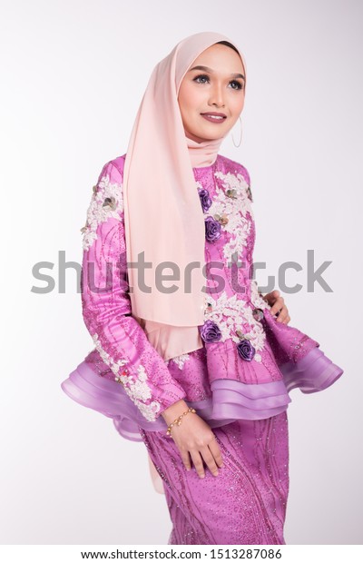 Beautiful Female Model Wearing Light Purple Stock Photo Edit Now