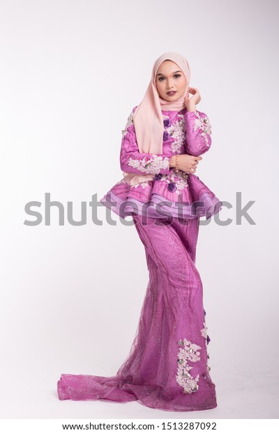 Beautiful Female Model Wearing Light Purple Stock Photo Edit Now