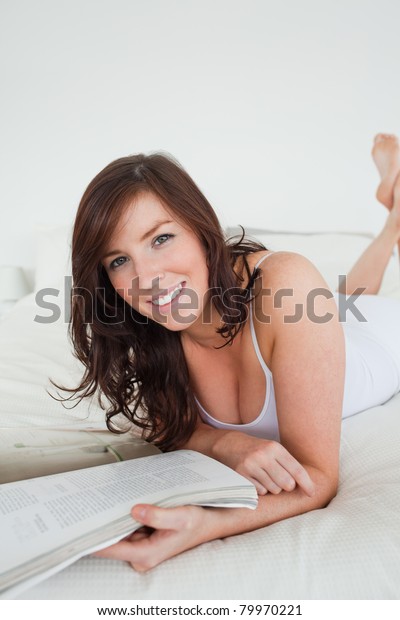 Beautiful Female Reading Maga