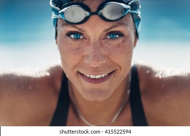 Beautiful Female Swimmer - Powered by Shutterstock