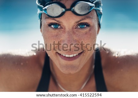 Beautiful Female Swimmer