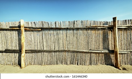 beautiful fence at a beach - nice background - Powered by Shutterstock