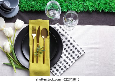 Beautiful festive table setting - Powered by Shutterstock