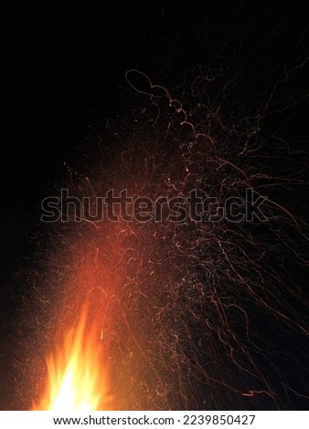 Similar – Feuer Werk III Nachthimmel