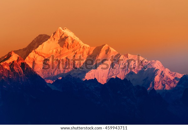 Beautiful First Light Sunrise On Mount Stock Photo Edit Now