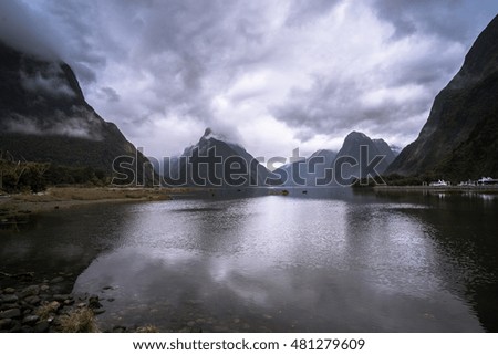 Similar – Mitre Peak Neuseeland