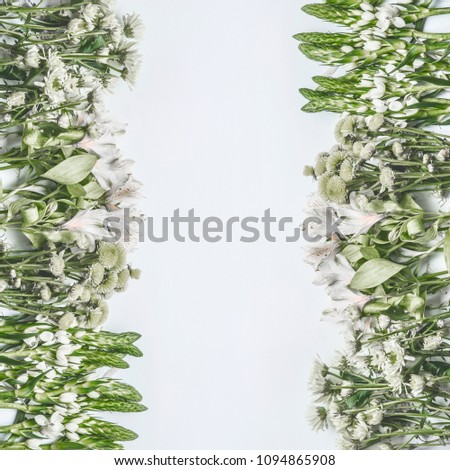 Similar – Flower frame on white background