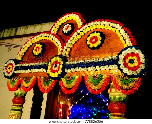 Beautiful Floral Main Gate Entrance Indian Stock Photo Edit Now