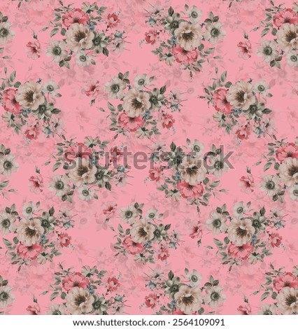 Beautiful flower allover pattern design