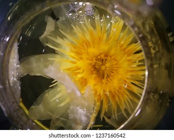 Beautiful flower tea