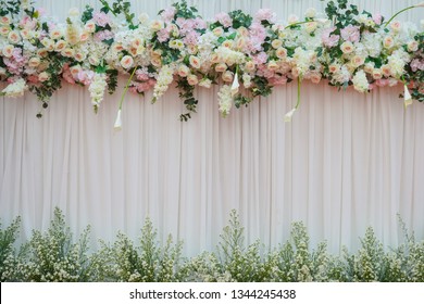 Beautiful Flowers Background For Wedding Scene