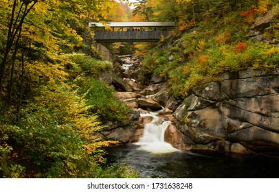 Beautiful The Flume Gorge in New Hampshire.