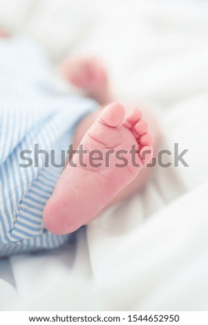 beautiful foot and feet of a baby new born details of body parts 