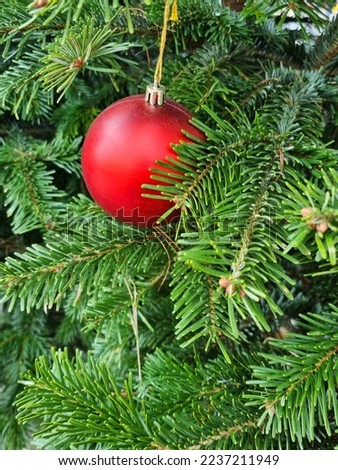 Similar – glass ball Glittering Red