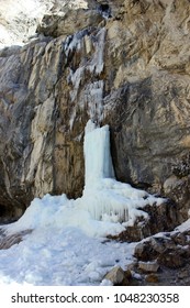 Beautiful Frozen Mary Jane Falls, Nevada