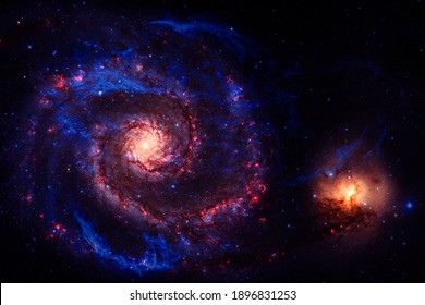 Beautiful galaxy somewhere in deep space. Cosmic wallpaper. Elements of this image furnished by NASA - Powered by Shutterstock