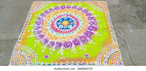 Beautiful Galicha Rangoli Designs Stock Photo 2069820719 | Shutterstock