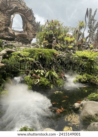 The beautiful garden in Sari Timbul Bali