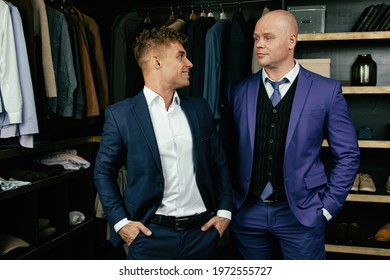 Beautiful Gay Couple In The Store.