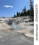 Beautiful geysers at Norris basin