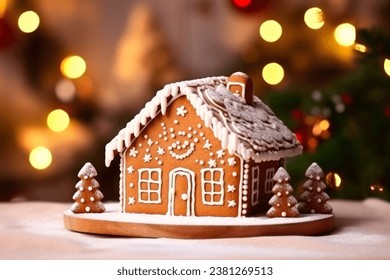 beautiful gingerbread house for christmas - Powered by Shutterstock