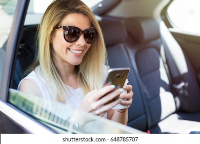 Beautiful Girl Backseat Limousine Stock Photo (Edit Now) 648785707