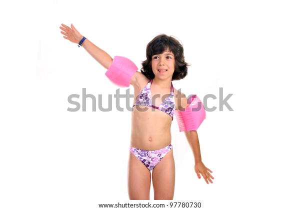 Beautiful Girl Bikini Child Studio Photo Stock Photo Edit Now