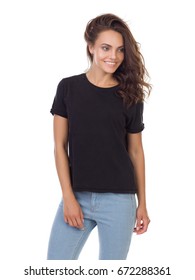 4,207 Women black tshirt mockup Images, Stock Photos & Vectors ...