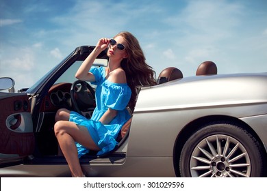 Beautiful Girl In The Car