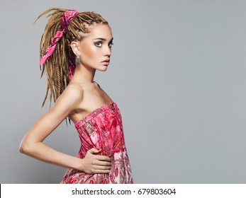 blonde dreadlocks