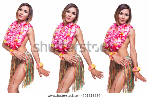 Beautiful Girl Hawaiian Outfit Costume 