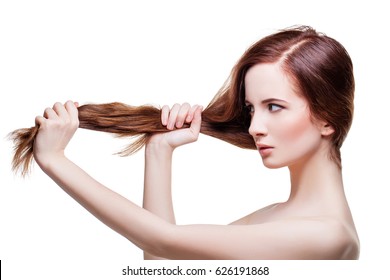 Beautiful Girl With Long Strong Hair