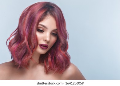 Multicolor Hair Images Stock Photos Vectors Shutterstock