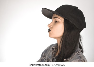 black girl baseball cap