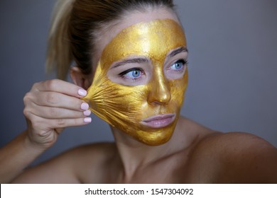 Download Peeling Face Mask Gold Stock Photos Images Photography Shutterstock PSD Mockup Templates