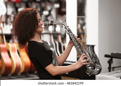 Female Saxophone Player High Res Stock Images Shutterstock