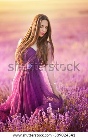 Purple Beautiful Dress