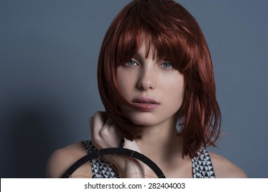 Short Hair Bang Images Stock Photos Vectors Shutterstock