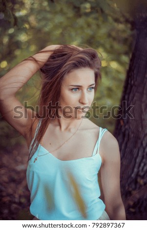 Similar – Attractive girl Elegant