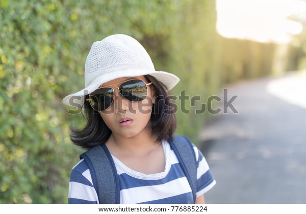 Beautiful Girl Short Hair Wearing White Stock Photo Edit Now