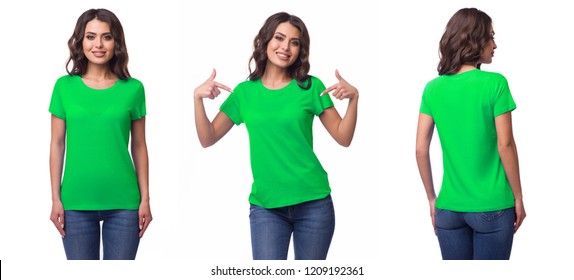 green t shirt for ladies