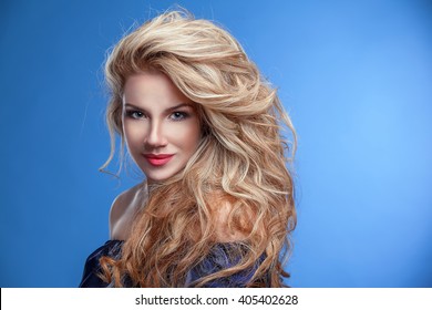 Big Wavy Hair Images Stock Photos Vectors Shutterstock