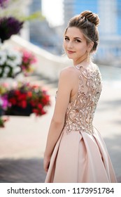 girl in prom dress