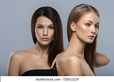 beautiful girls with natural makeup